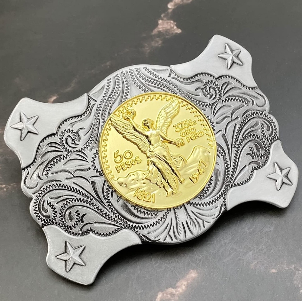 New Peso Belt Buckle